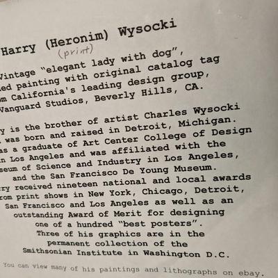 Vintage Harry Wysocki Print