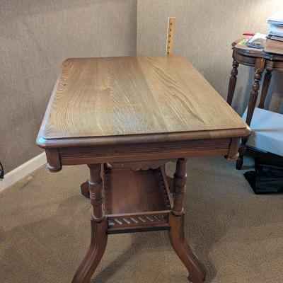 Antique Solid Oak Accent Table