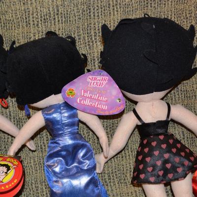 Lot of 4 ‘Betty Boop’ Plush Dolls 15”/17”