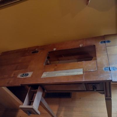 Vintage Sewing Machine Cabinet