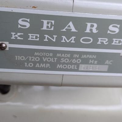 Sears Kenmore Sewing Machine Model 5186 in Wooden Cabinet