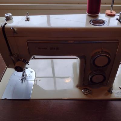 Sears Kenmore Sewing Machine Model 5186 in Wooden Cabinet
