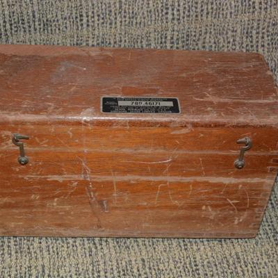 Vintage Sears Roebuck Craftsman Bubble Level/ Theodolite w/ Box & Plumb 12.75”x7.25”x5.5”