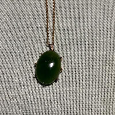 Gold with Jade Colored Stones, incl 10K & 14K (K-BB)