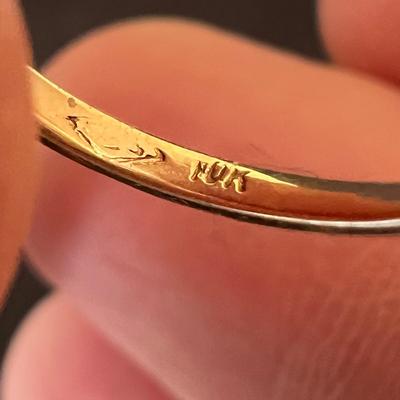 Gold with Jade Colored Stones, incl 10K & 14K (K-BB)