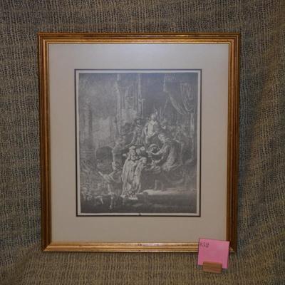 Sale Photo Thumbnail #10: Frame measures 24"x21.25". In good condition, no flaws to note.