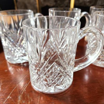 Lot #42 Set of 8 Crystal Mugs