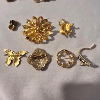 Pearls with Clip Earrings and Pins (K-BB)