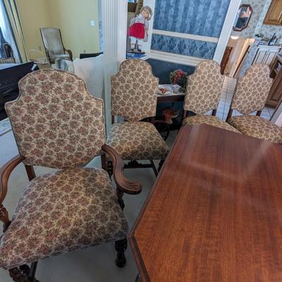 Stunning Vintage Rockford (Il) Furniture Co. Dining Table and 6 Chairs