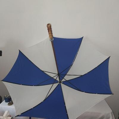 PLAYMATE COOLER AND LARGE UMBRELLA