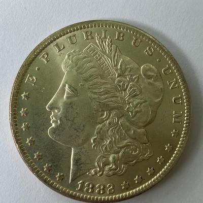 1882 CC Morgan Silver Dollar Carson City Coin