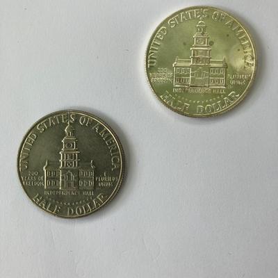 1976 & 1976 -S Bicentennial Jennedy Half Dollar Coins