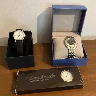 Designer Watch Collection with Boxes Brand Names ESQ, TFX and PCA