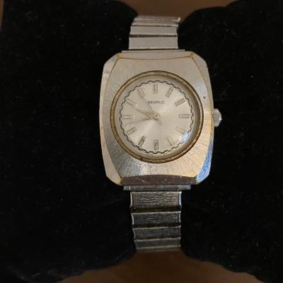 Benrus Automatic Wristwatch Silver Tone Stainless Steel Band