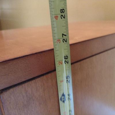 Wood Finish Two Drawer Filing Cabinet