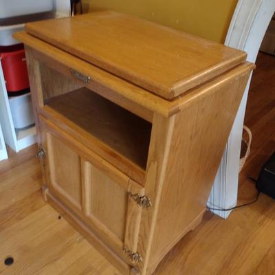 Solid Wood White Clad Television Stand