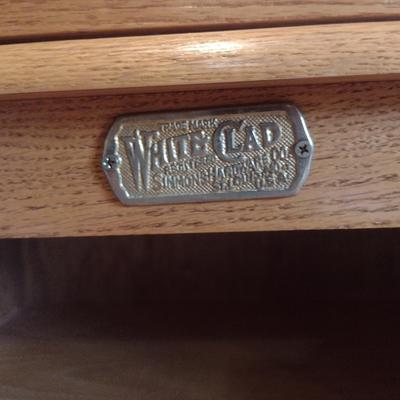 Solid Wood White Clad Television Stand