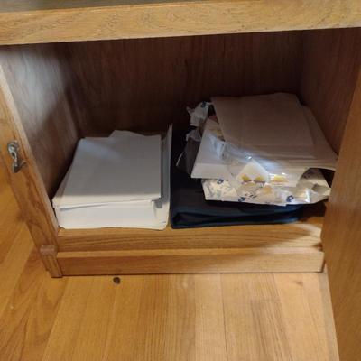 Solid Wood White Clad Television Stand