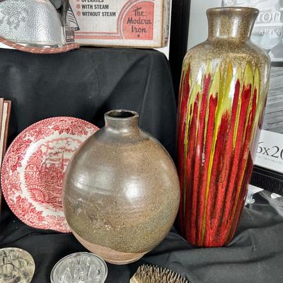 Stoneware ceramic vases, Vintage Dial o Matic Iron