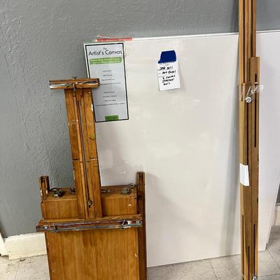 2 Large blank canvases, art painting easel