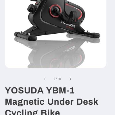 YOSUDA YBM-1 Magnetic Under Desk Cycling Bike Works