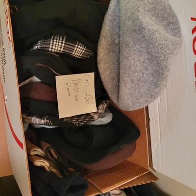 Box of mens hats