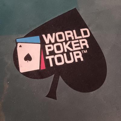 FOLDING WORLD POKER TOUR TABLE WITH PADDED EDGE