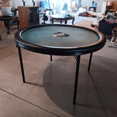 FOLDING WORLD POKER TOUR TABLE WITH PADDED EDGE