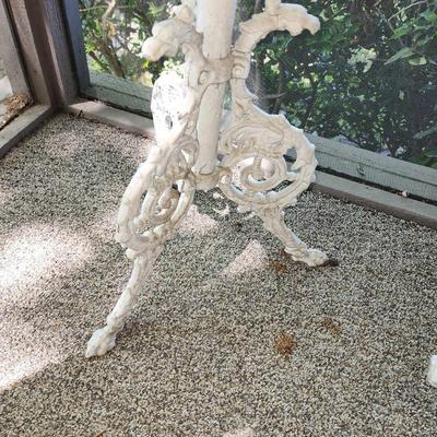 Iron thin outdoor side table