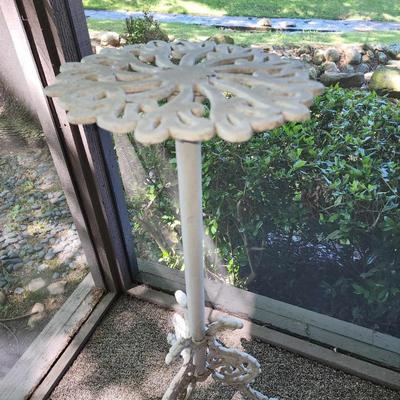 Iron thin outdoor side table