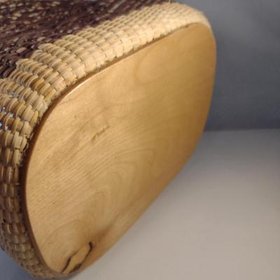 Hand Woven, Artisan Created Basket (Purple)