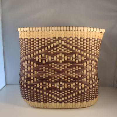 Hand Woven, Artisan Created Basket (Purple)