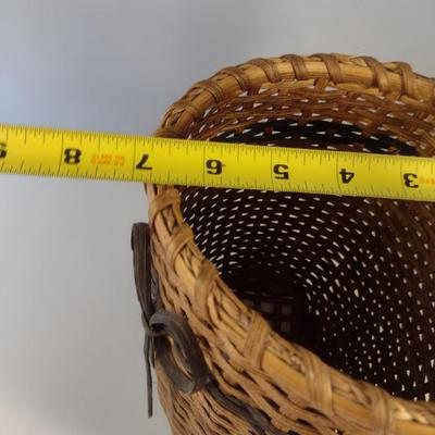 Hand Woven, Artisan Created Flat Back Basket