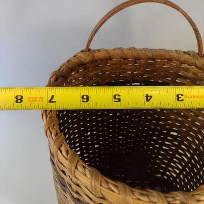 Hand Woven, Artisan Created Flat Back Basket