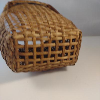 Hand Woven, Artisan Created Flat Back Basket