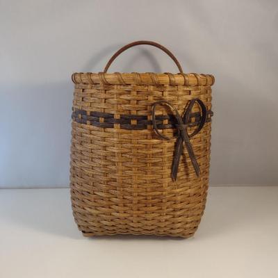 Hand Woven, Artisan Created Flat Back Basket