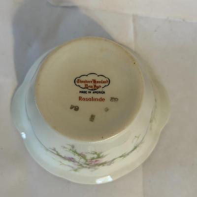 Vintage Theodore Haviland New York Vintage Sugar Bowl Rosalind Pattern