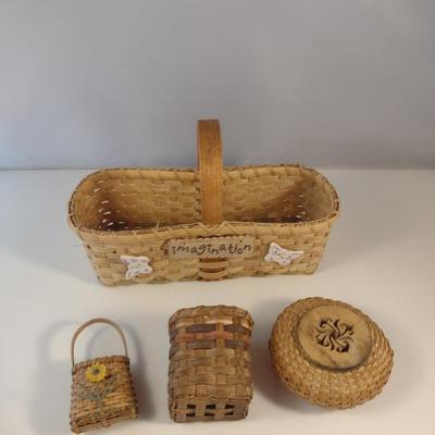 Hand Woven, Artisan Created Small Baskets