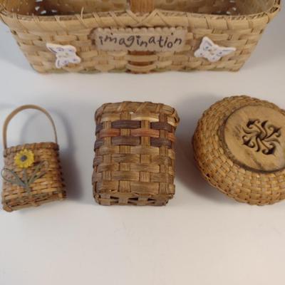 Hand Woven, Artisan Created Small Baskets