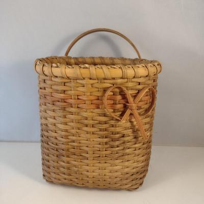 Hand Woven, Artisan Created Flat Back Basket