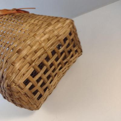 Hand Woven, Artisan Created Flat Back Basket