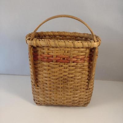 Hand Woven, Artisan Created Flat Back Basket