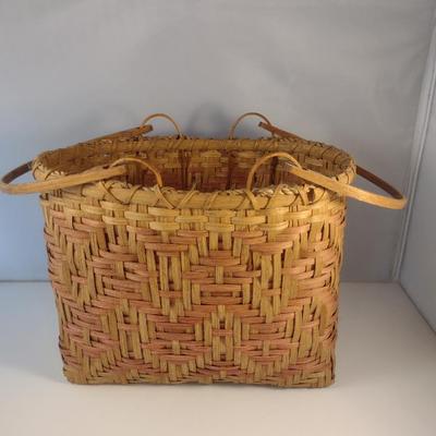 Hand Woven, Artisan Created Double Handle Basket