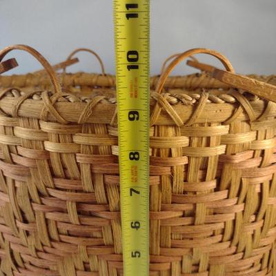 Hand Woven, Artisan Created Double Handle Basket