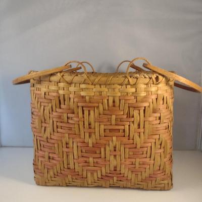 Hand Woven, Artisan Created Double Handle Basket