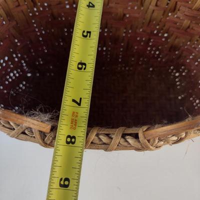 Hand Woven, Artisan Created Double Handle Basket