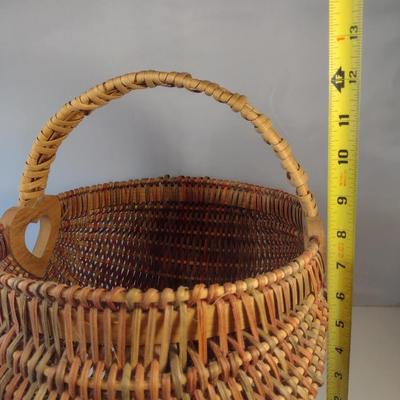 Hand Woven, Artisan Created Buttocks Basket