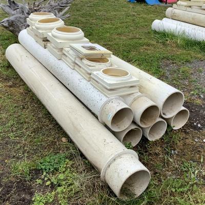 170 Lot of Seven Architectural Columns w/Bases