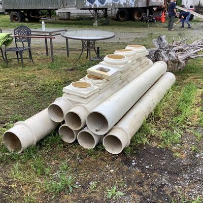 170 Lot of Seven Architectural Columns w/Bases