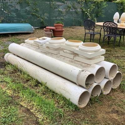 170 Lot of Seven Architectural Columns w/Bases